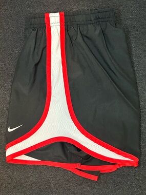 Nike Tempo Running Shorts Dri-FIT Black Red White Women’s Small Lined